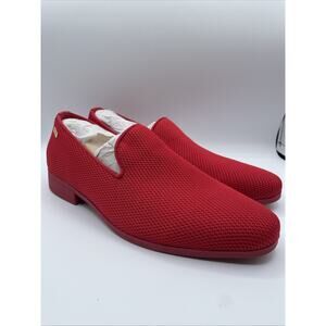 UUBARIS Men's Loafers Dress Red Shoes Slip On Size 9